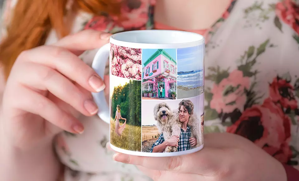 One, Two, Four, or Six Custom 11oz White Photo Mugs from Collage.com (Up to 79% Off) - Second Medium