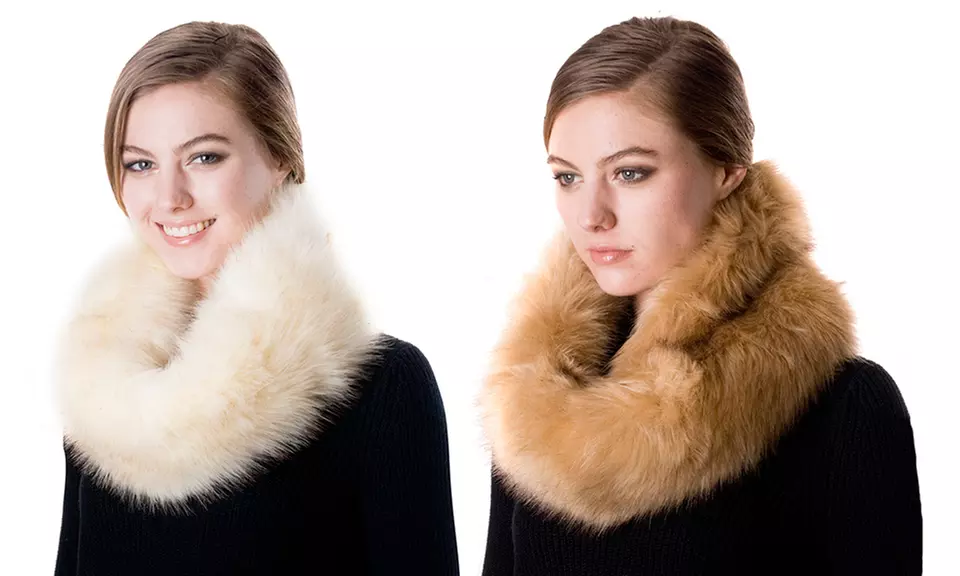 Long Faux-Fur Neck Warmer - Primary Image