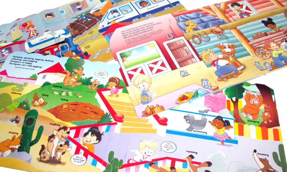 Fisher-Price Little People Kids' Lift-the-Flap Board Book Set (3-Pack) - Second Medium