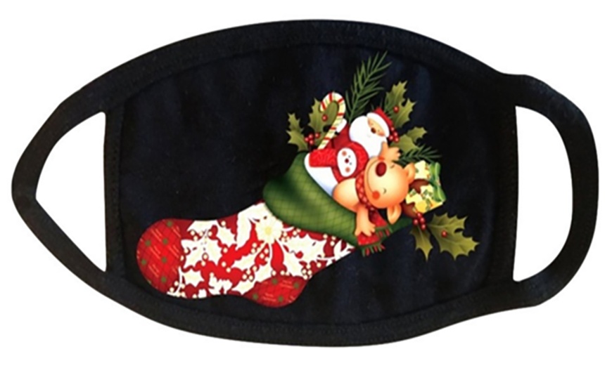 Image 6: Reusable Christmas-Themed Face Masks