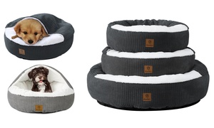 Cushioned Hooded Pet Bed