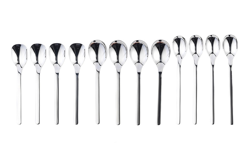 Image 3: Polished Steel Cutlery Set