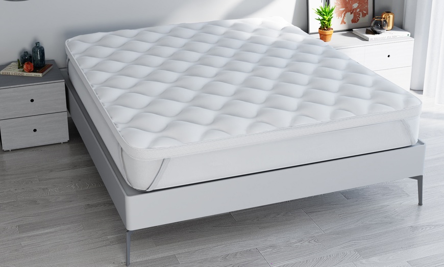 Image 1: Surmatelas matelassé avec rembourrage