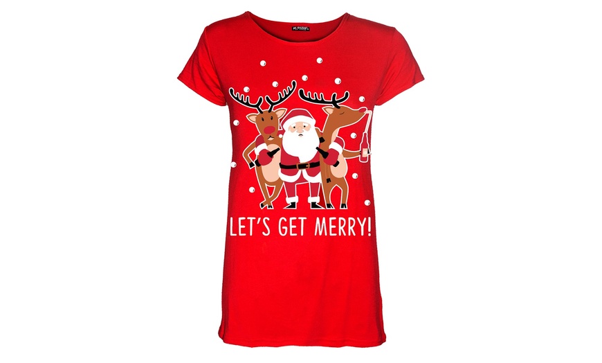 Image 3: T-shirt imprimé de Noël