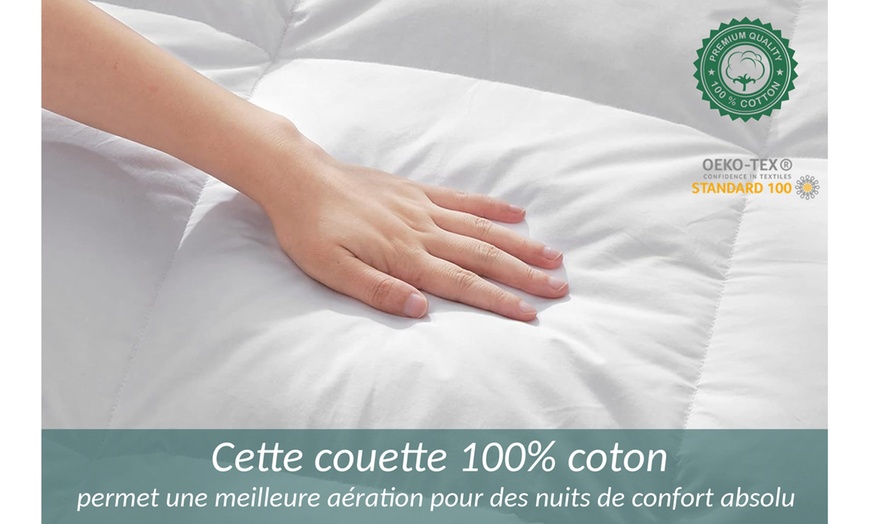 Image 5: Couette chaude 50% duvet et 50% plumes de canard, 290 g/m². Sampur