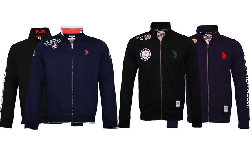 Image 1: U.S. Polo Association Sweat-Jacke mit Reißverschluss für Herren