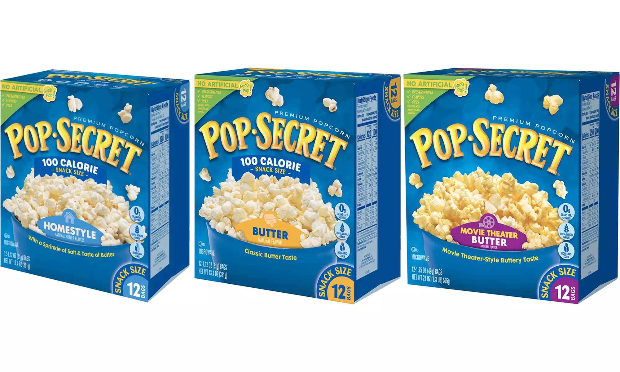 Pop Secret Snack Size Microwave Popcorn (12 Bags) - Primary Image