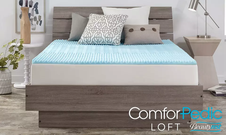 BeautyRest ComforPedic Loft Gel 2" 3-Zone Orthopedic Mattress Topper - Primary Image