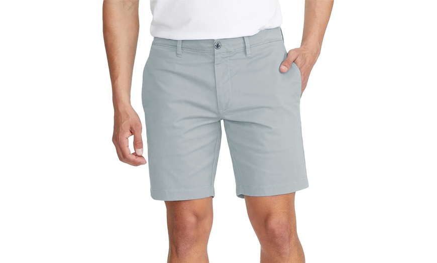 Image 10: Blu Apparel Men's Cotton Stretch Chino Shorts