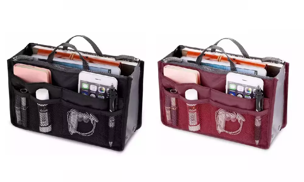 1 o 2 borse organizer da viaggio per cosmetici