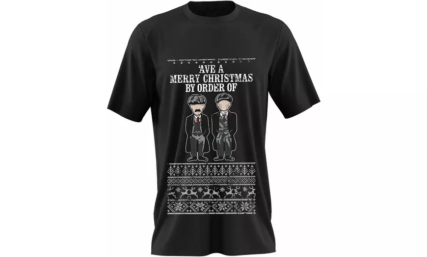 Image 14: T-shirts met kerstslogan