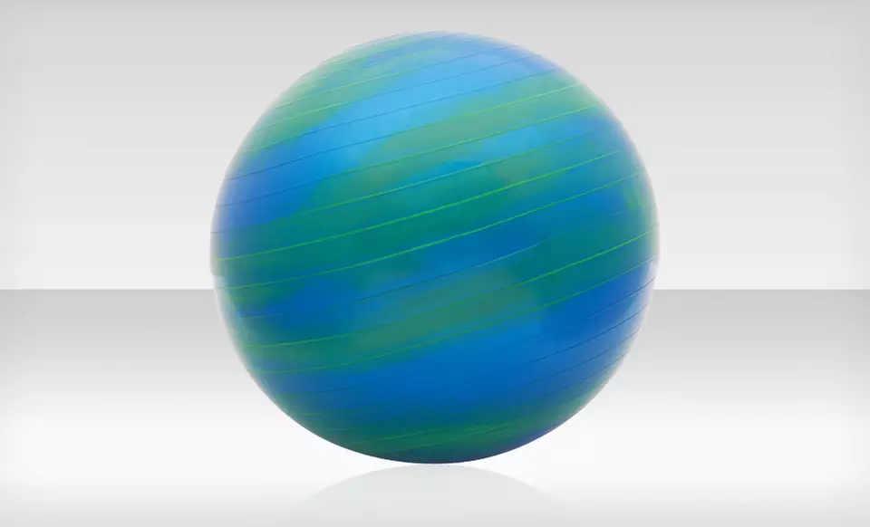 Altus Athletics 65 cm or 75 cm Earth Workout Ball with DVD (Up to 45% Off). Free Returns. - Second Medium