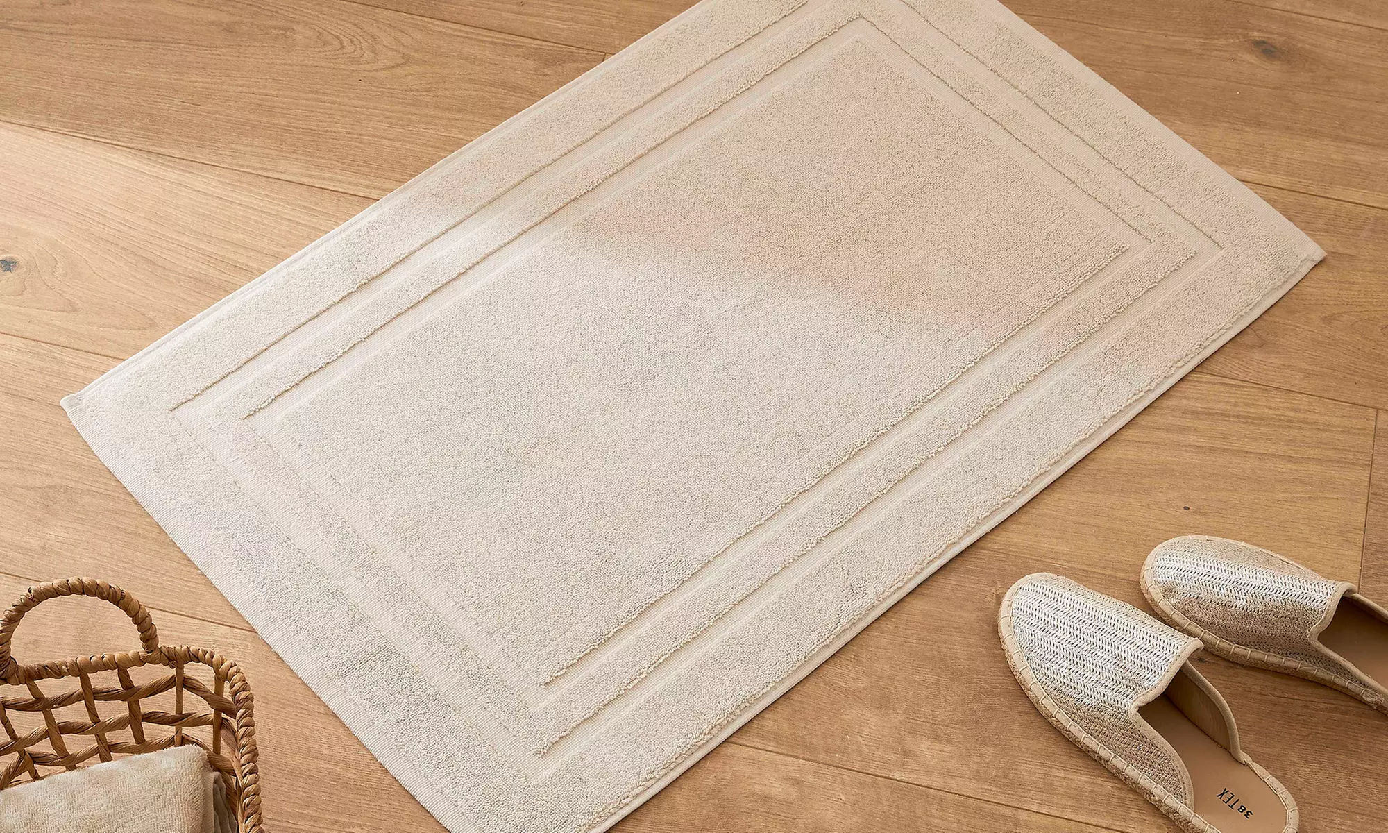 Tapis de bain en coton