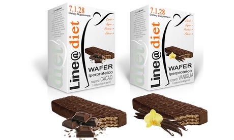 Fino a 40 confezioni di wafer Lineadiet disponibili in 2 gusti