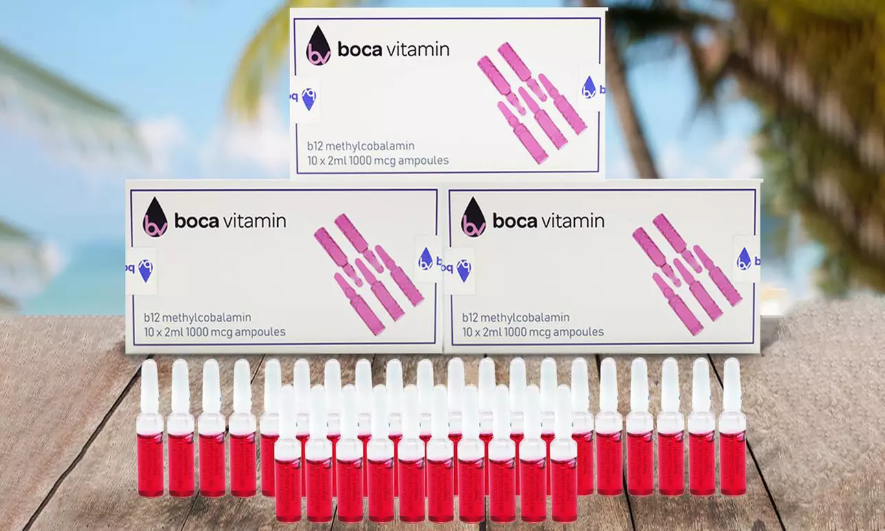 B12, Lipo B Complex, or Vitamin C Ampoules from Boca Vitamin (Up to 76% Off). Nine Options Available. - Primary Image