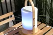 Lampe enceinte LED Soplay 10 W de la marque Lumisky avec anse et socle en bois - Image 5