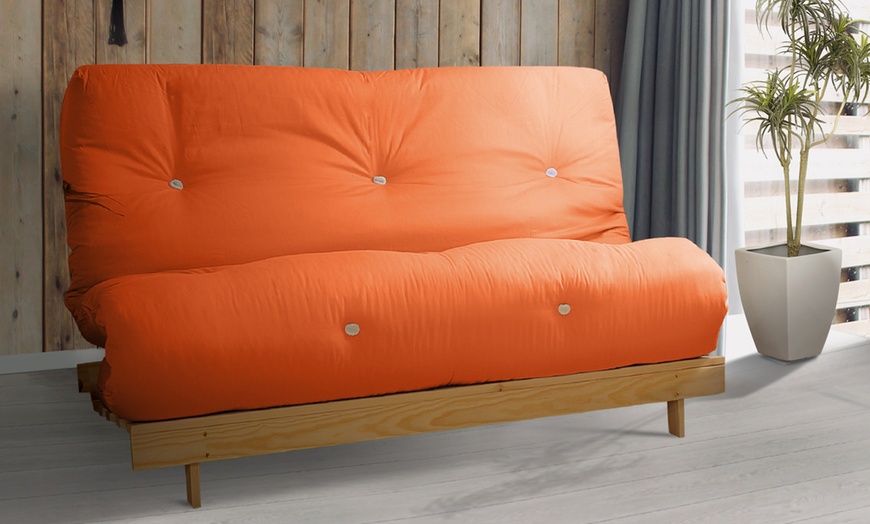 Image 14: Futon Frame and Mattress