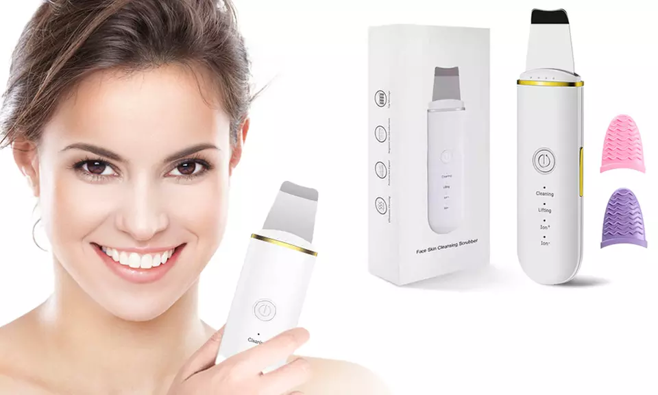 Limpiador eléctrico de poros y de puntos negros o herramienta extractora de imperfecciones de doble punta - Primary Image