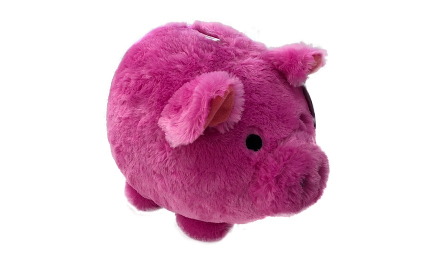 Image 4: Plush Piggy Bank