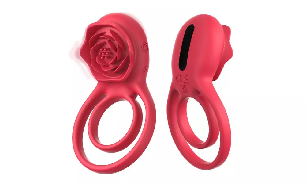 1x oder 2x Paar-Vibrator im Rosendesign