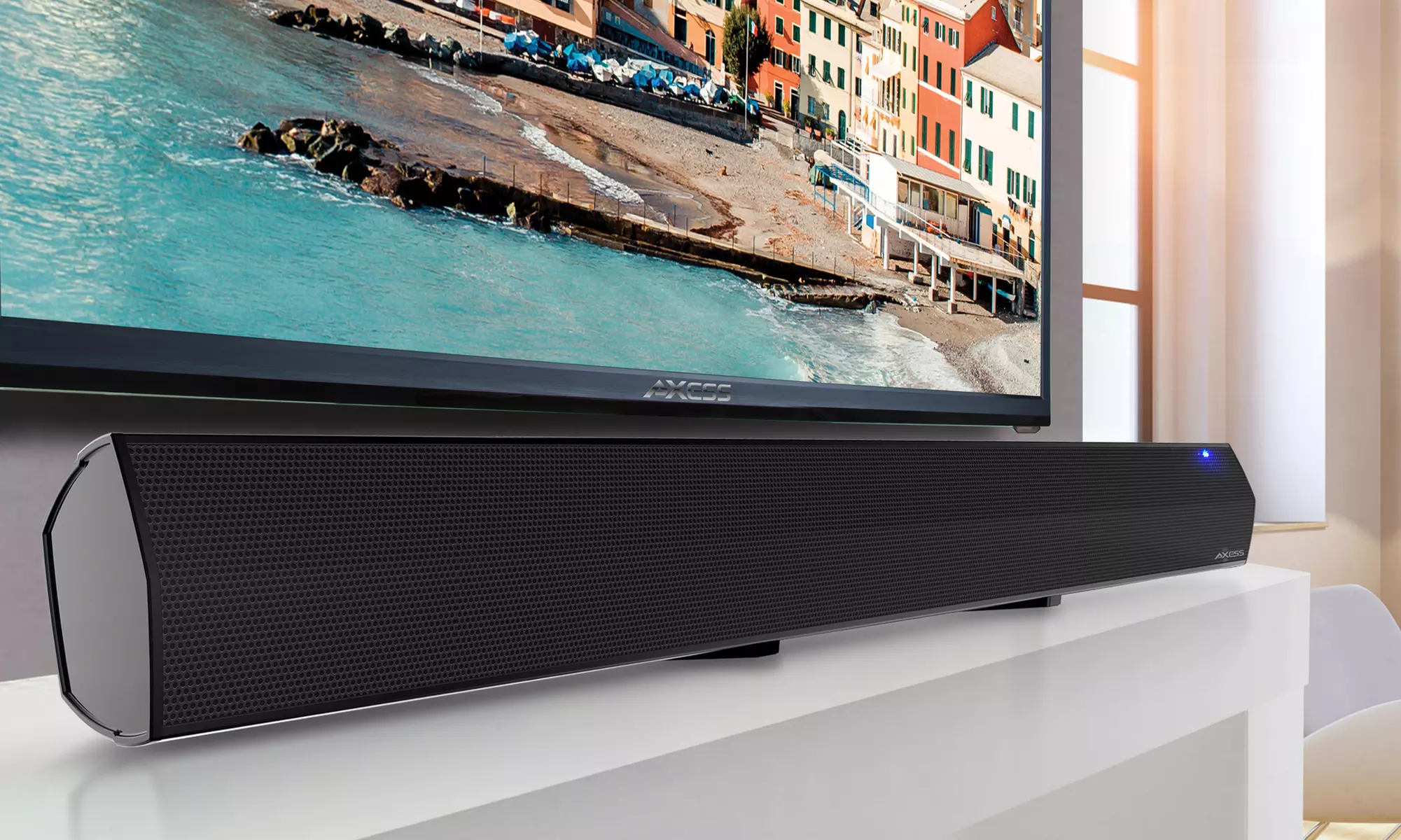 Axess Slim 2.1-Channel Bluetooth Sound Bar with Built-In Subwoofer - Primary Image