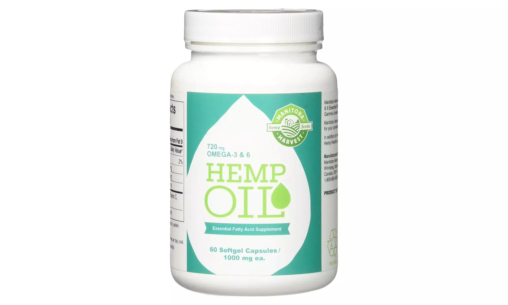 Hemp Oil Capsules (60-Count) - Primary Image