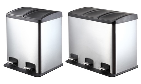 Pattumiera a pedale per raccolta differenziata, disponibile in 2 misure