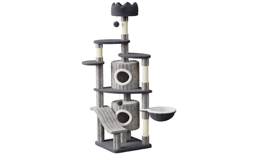 Image 2: 2-Pack 7-Layer Indoor Cat Trees