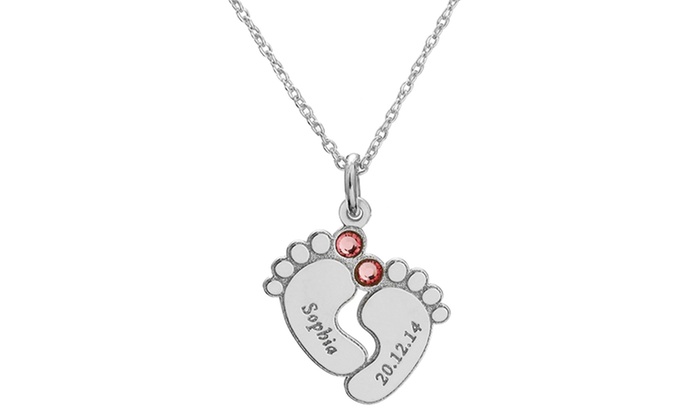 baby feet necklace