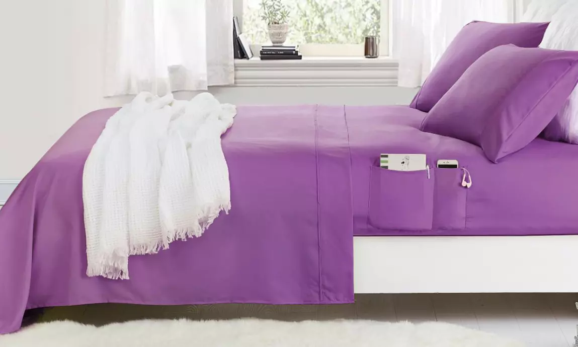 Rampage Bed Sheets with Storage Side Pocket (3- or 4-Piece) - Second Medium