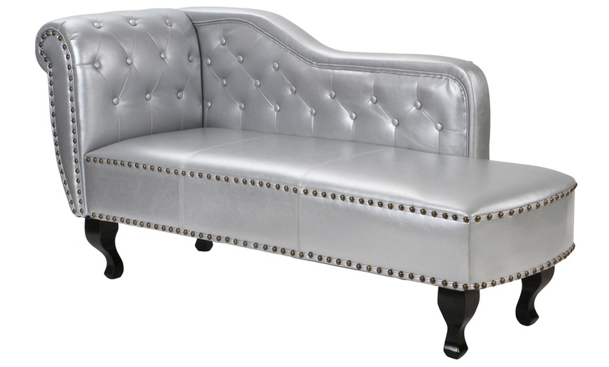 Image 14: Chesterfield Style Chaise Longue
