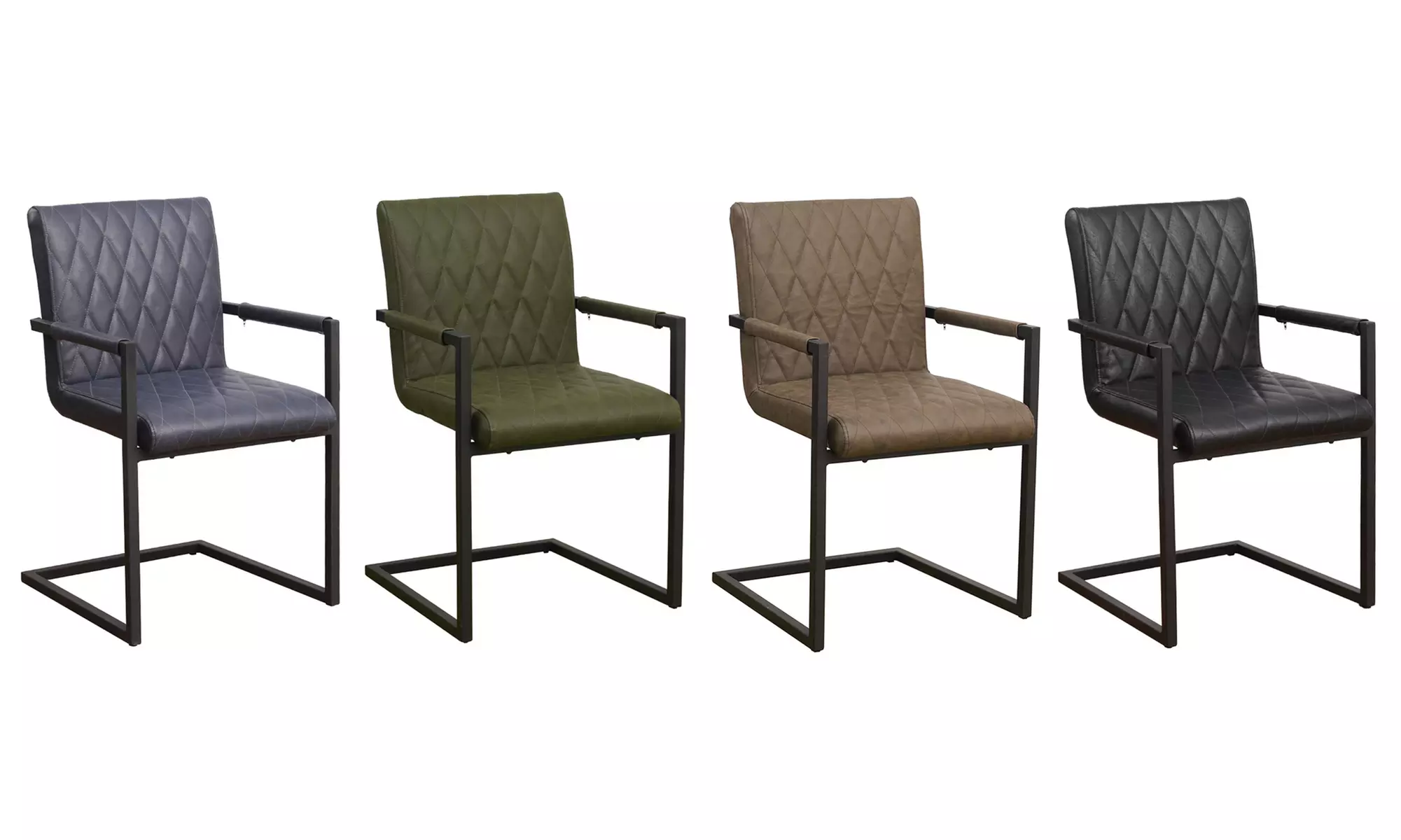 Set di 2 sedie da pranzo stile industrial Rombo, disponibili in vari colori e con spedizione gratuita - Primary Image