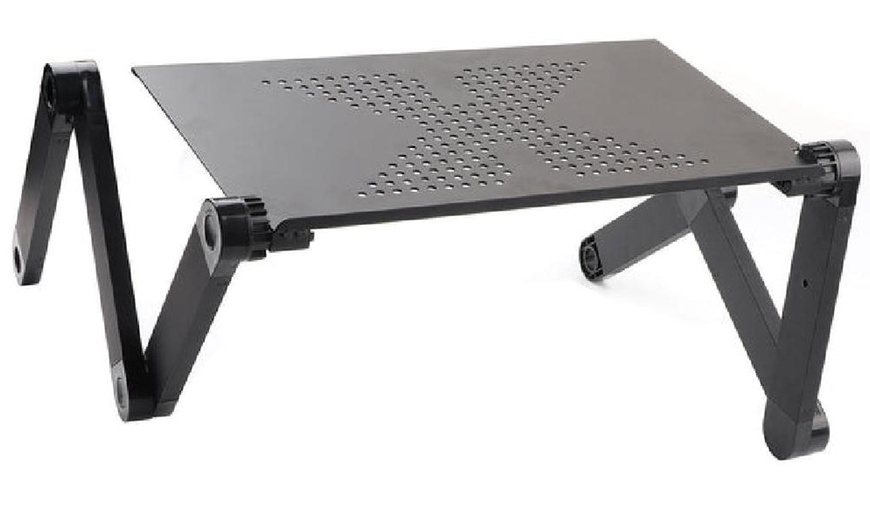 Image 2: Laptop Desk with Mouse Holder