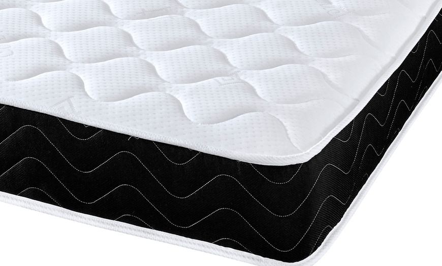 Image 2: Black Quilted Hypoallergenic Memory Foam Mattress