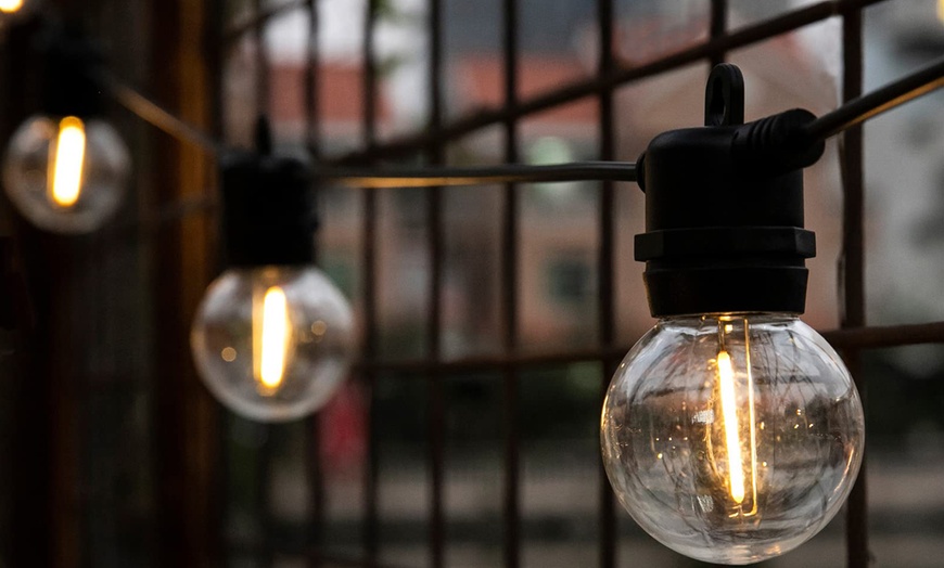 Image 9: Up to Three Sets of Garden Solar-Powered Retro-Style Bulb