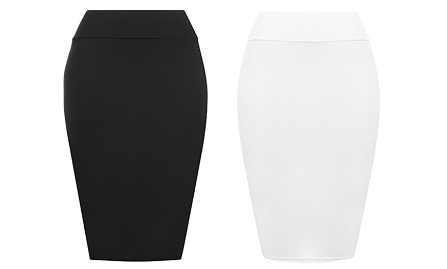 Image 13: Jersey Pencil Skirt