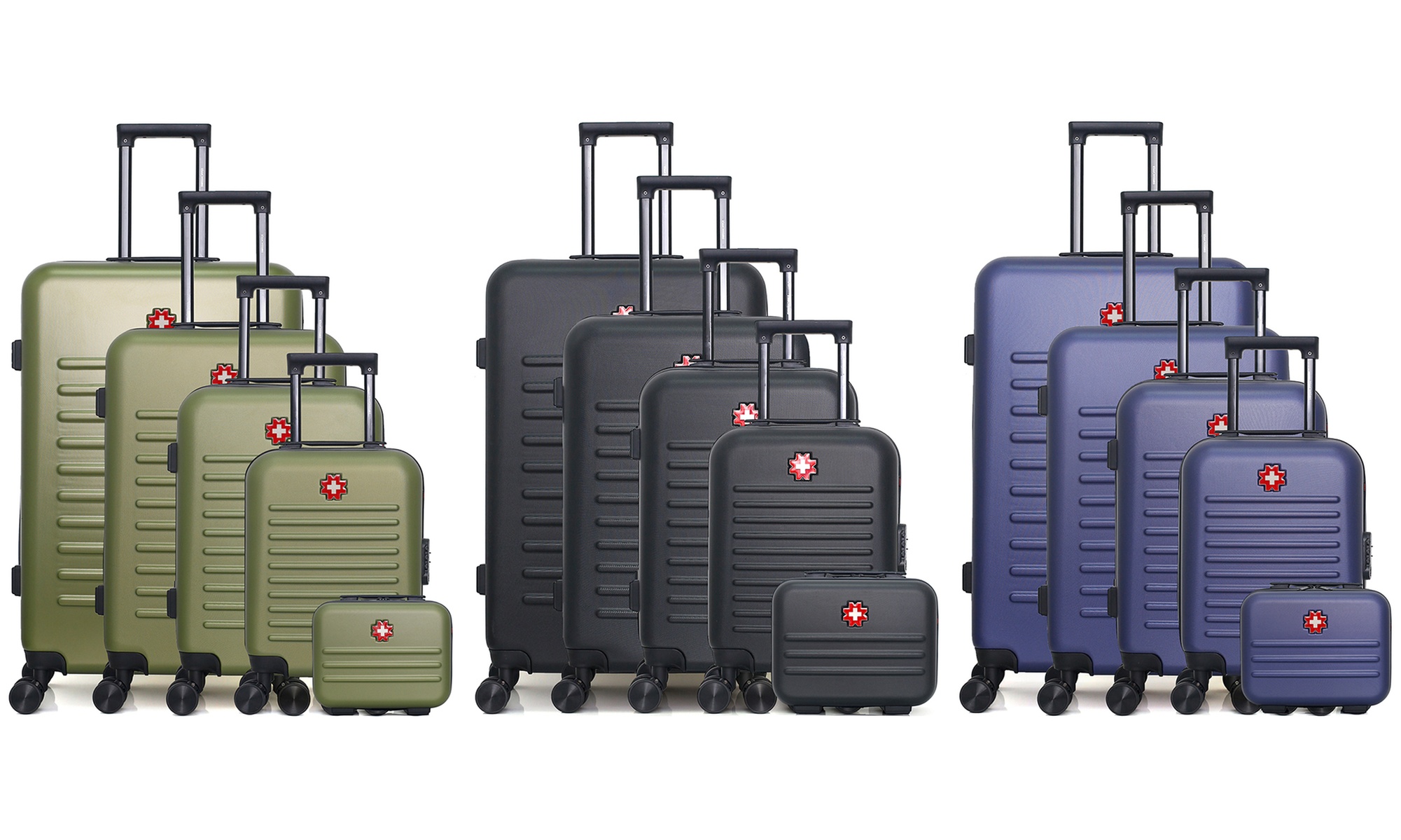 Set de 3 valises Swiss Kopper - set de 5 valises ruti-u 75 cm 4 roues - rose dore
