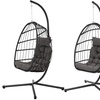 Image 39: Outdoor Hanging Egg Chair with Cushion