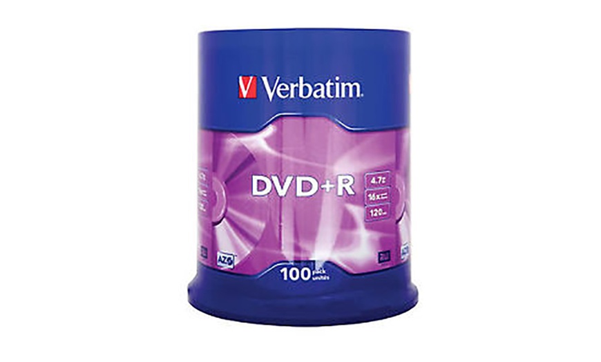 Image 3: 100 Verbatim Blank Media Discs