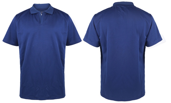 Men's No-Button Active Performance Polo Shirt | Groupon