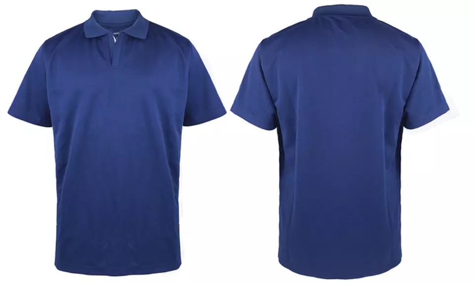 Men's No-Button Active Performance Polo Shirt - Second Medium