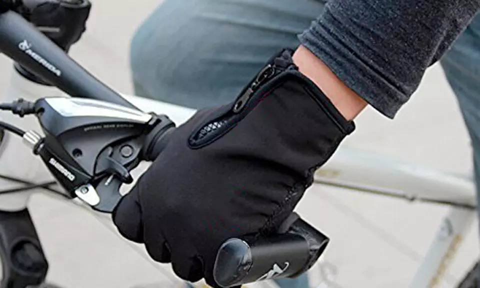 Gants tactiles en molleton Apachie, taille au choix - Image 3