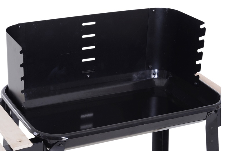 Image 2: Outsunny Trolley Barbecue Grill