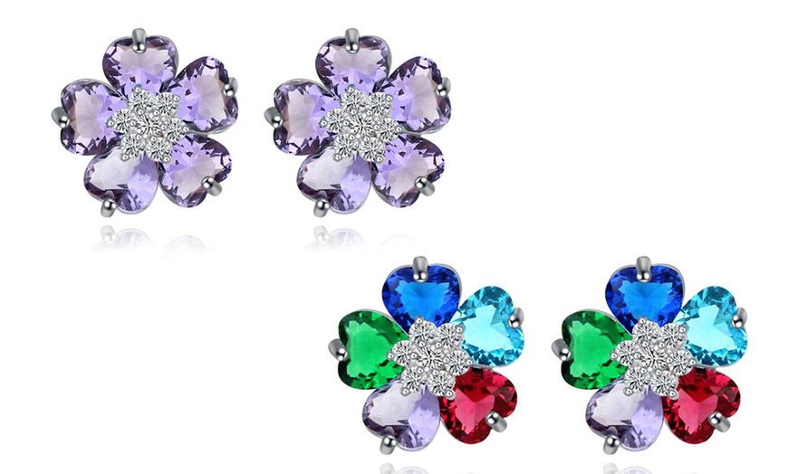 Image 23: Boucles d'oreilles fleur ou cœur