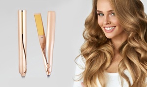 Two-in-One Twist Hair Curling and Straightening Iron 