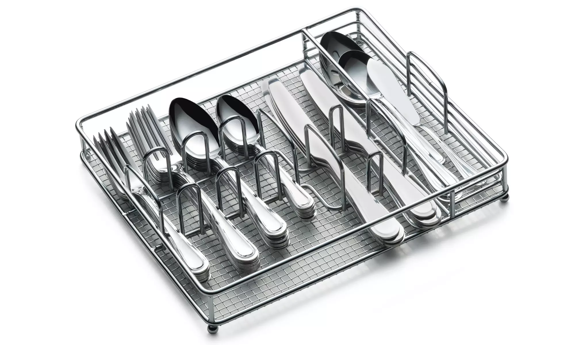 Pfaltzgraff Flatware Set with Caddy (53- or 45-Piece) - Primary Image