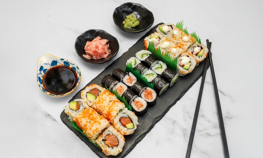Image 9: Fresh Sushi with traditional Bubble tea Await You at Boba Tigers