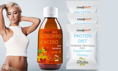 1 o 2 programmi di dieta lampo da 1 giorno Detox Line@ per perdere fino a 1,5 kg in un giorno con sciroppo d'acero