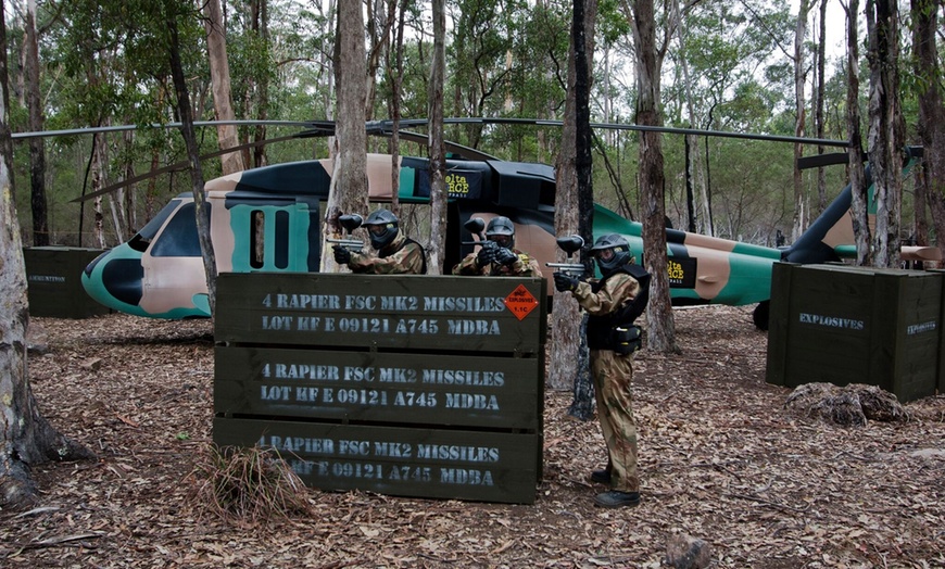 Image 2: Paintball Game + Equipment