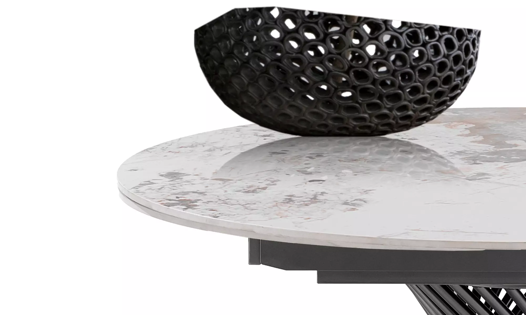 Tomasucci ausziehbarer Esstisch Hut, Jorum oder Tychi Onice White